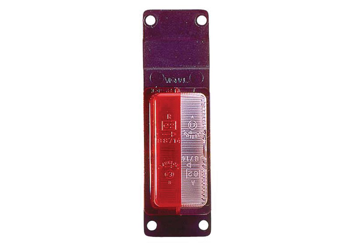 Feu de gabarit et d'encombrement Ampoules 12/24V cristal + rouge 